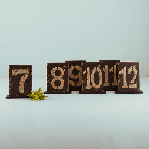 Rustic Self Standing Table Number Holder