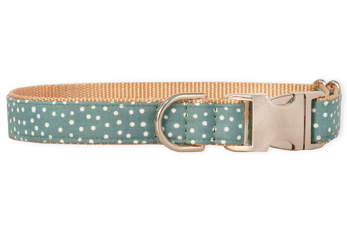 Sage Spots Dog Collar - Crew LaLa