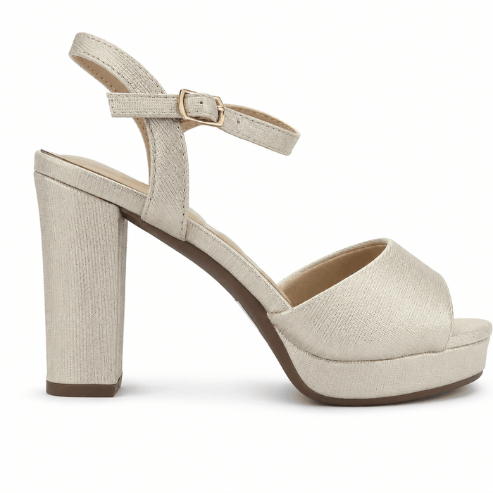 Sandalia Dorado Mujer Casual Chalada Voce Sandalias Chalada