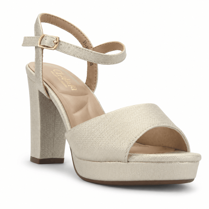 Sandalia Dorado Mujer Casual Chalada Voce Sandalias Chalada