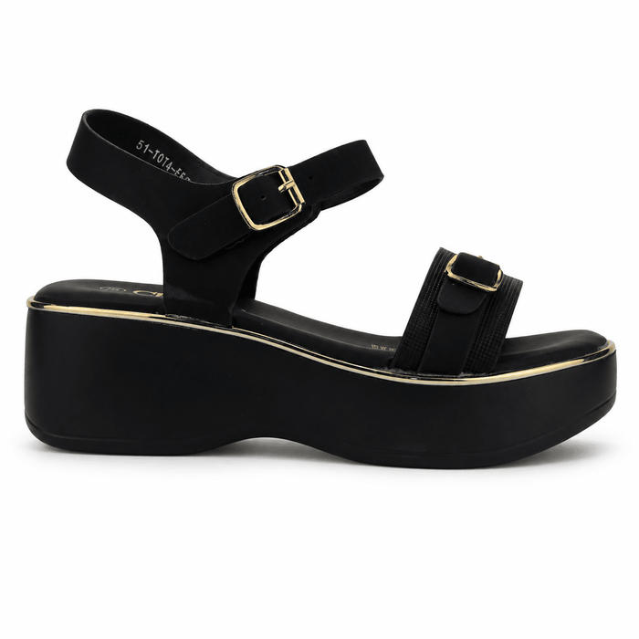 Sandalia Negro Mujer Casual Chalada Tota Sandalias Chalada