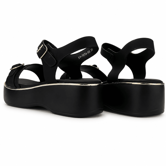 Sandalia Negro Mujer Casual Chalada Tota Sandalias Chalada