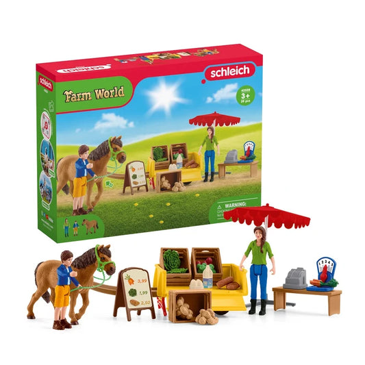 Schleich - Sunny Day Mobile Farm Stand Play Set