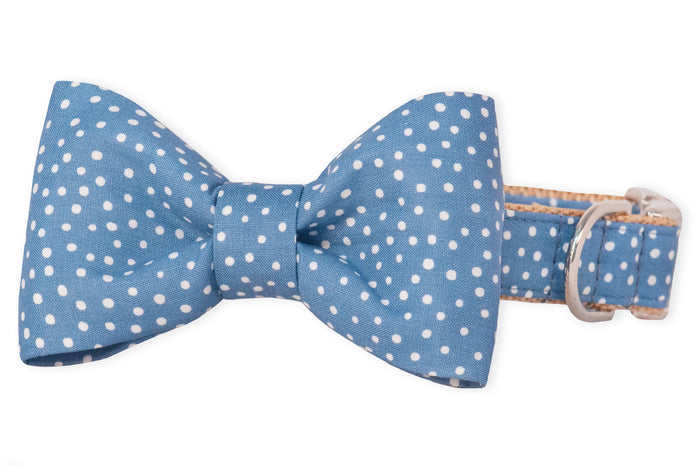 Sky Spots Bow Tie Dog Collar - Crew LaLa