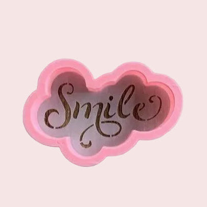 Smile Cookie Stencil with Cutter bakeartstencil