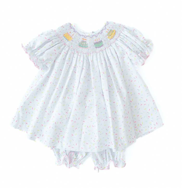 Smocked Bloomer Set - Birthday Sprinkles