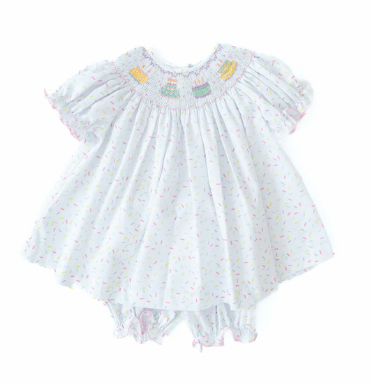 Smocked Bloomer Set - Birthday Sprinkles