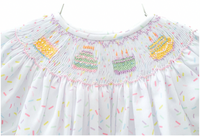 Smocked Bloomer Set - Birthday Sprinkles