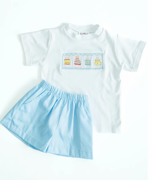 Smocked Short Set - Birthday Boy