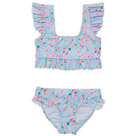 Snapper Rock - Daisy Chain Frilled Crop Bikini