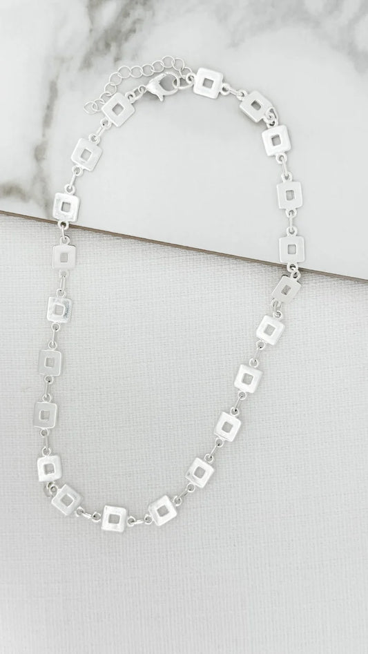 Square Link Necklace (2 Colours)