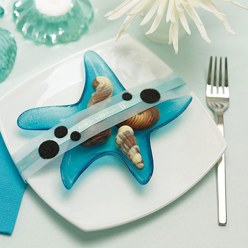 An example of how to decorate/use the Starfish Glass Plate. (other items not included)