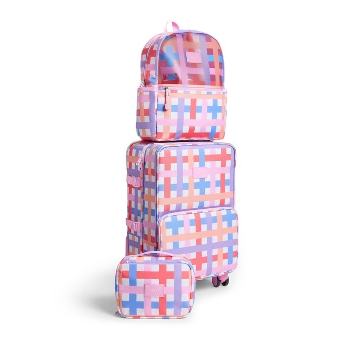 State Bags - Logan Carry-On Suitcase - Multi Plaid