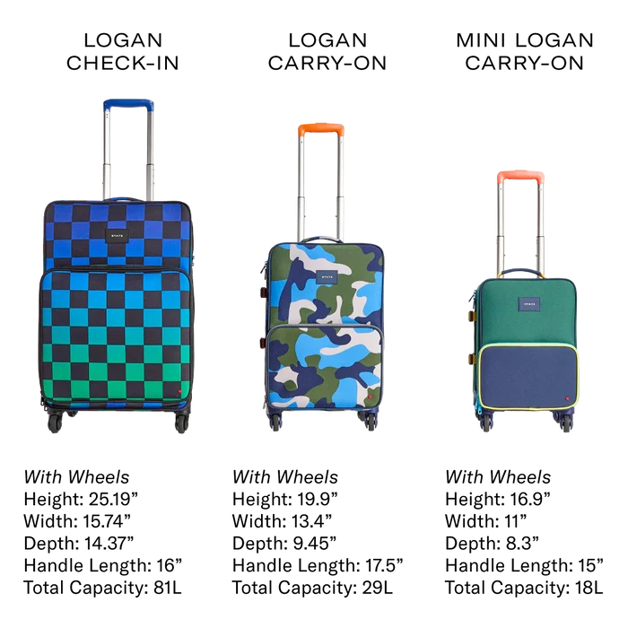 State Bags - Logan Carry-On Suitcase - Multi Plaid