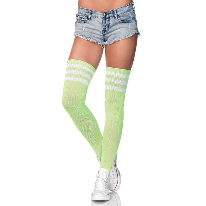 Striped Thigh High Tube Socks