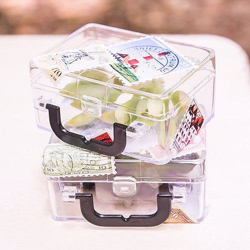 Suitcase Wedding Party Favor Box (Pack of 6)
