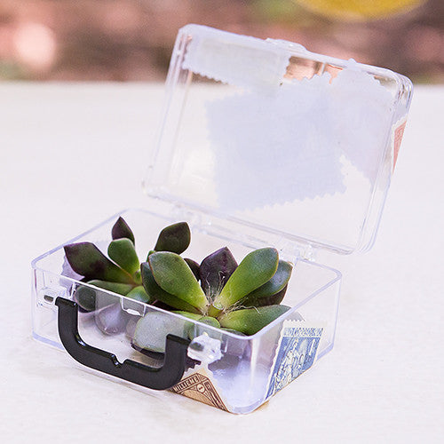 Suitcase Wedding Party Favor Box (Pack of 6)