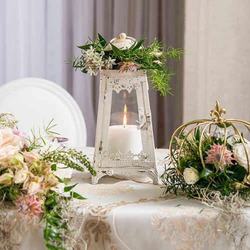 Table Top Pyramid Candle Lantern for Parties and Weddings
