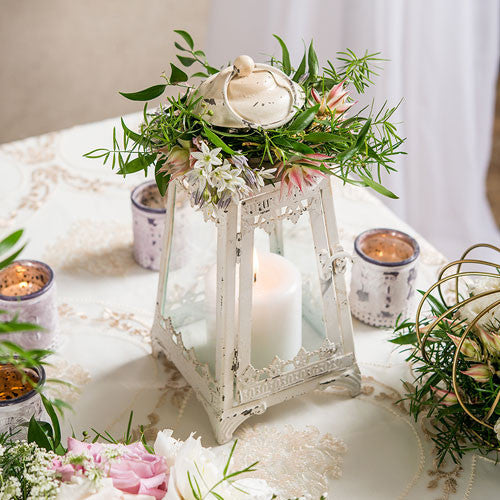 Table Top Pyramid Candle Lantern for Parties and Weddings