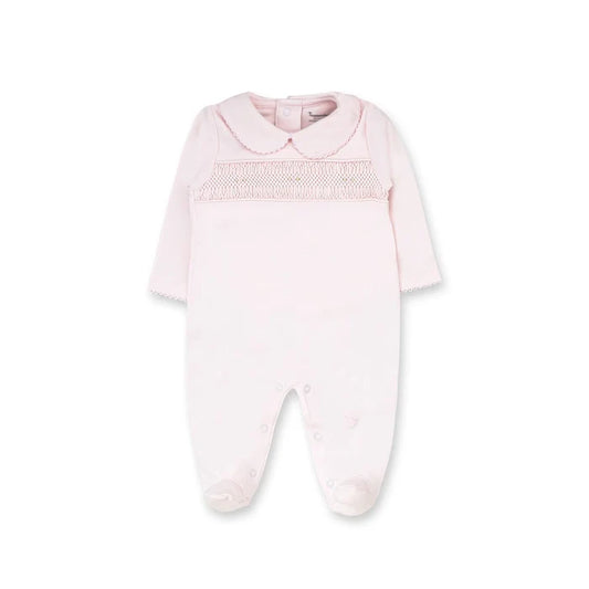 Tecomoabesos - Hand Smocked Footie - Pink