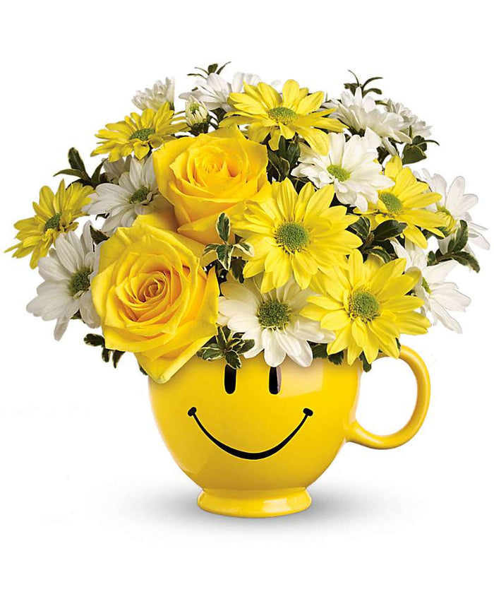 Teleflora Be Happy Bouquet with Roses