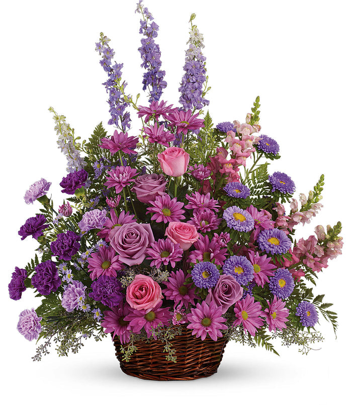 Teleflora Gracious Lavender Basket
