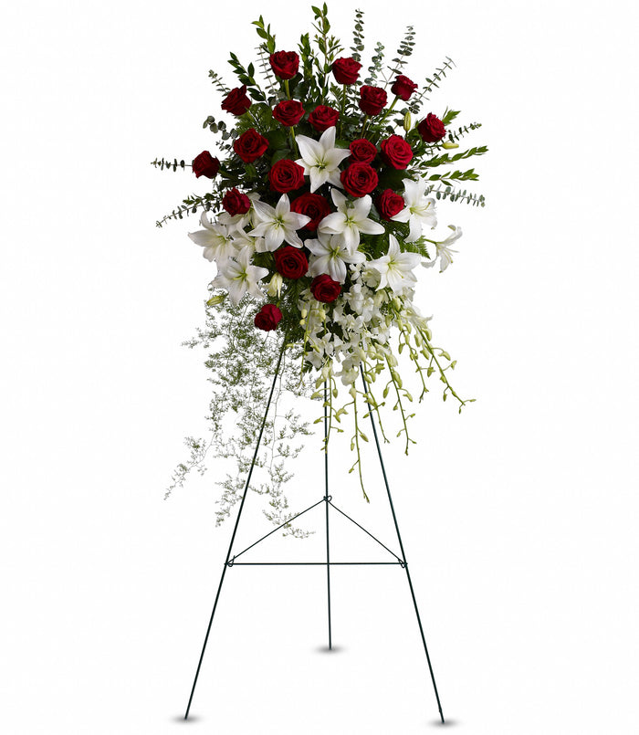 Teleflora Lily and Rose Tribute Spray