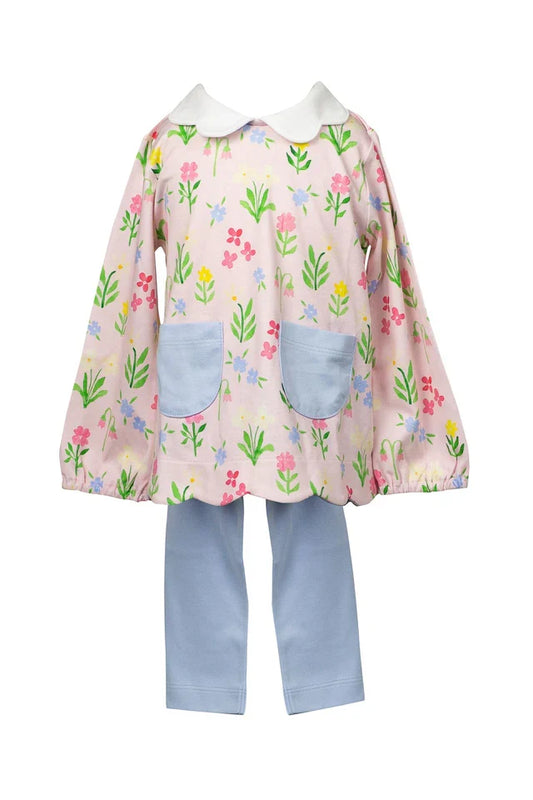 The Proper Peony - English Garden Tunic Set