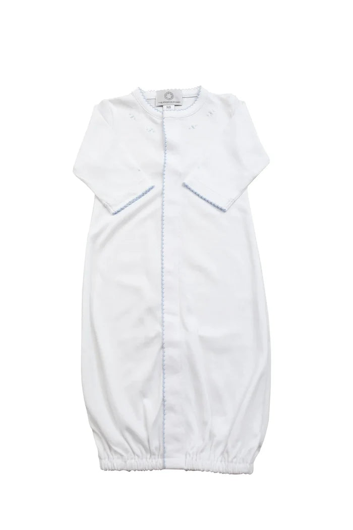 The Proper Peony - Pima Converter Gown - Blue Stitching
