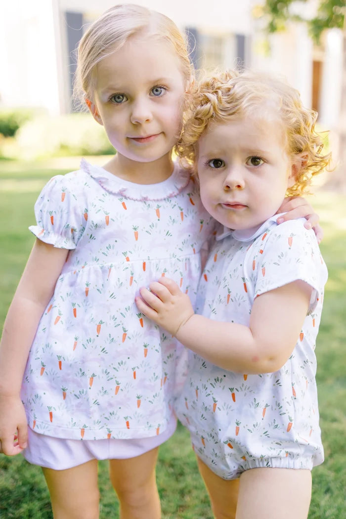 The Proper Peony - Pink Peeps Bloomer Set