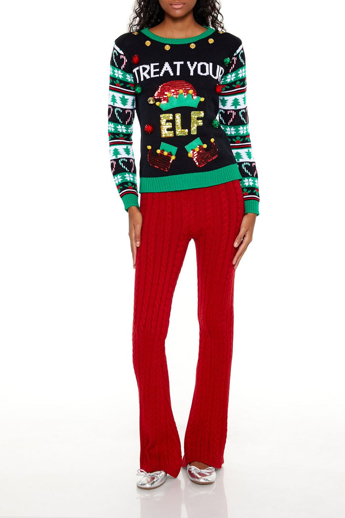 Treat Your Elf Christmas Sweater