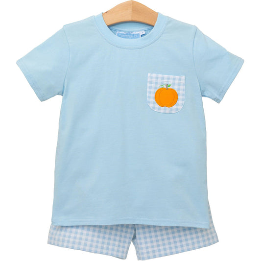 Trotter Street Kids - Tee + Short Set - Pumpkin