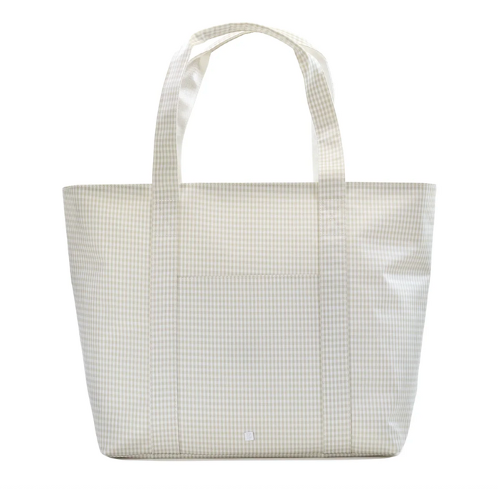 TRVL - Jumbo Tote - Pearl Grey Gingham
