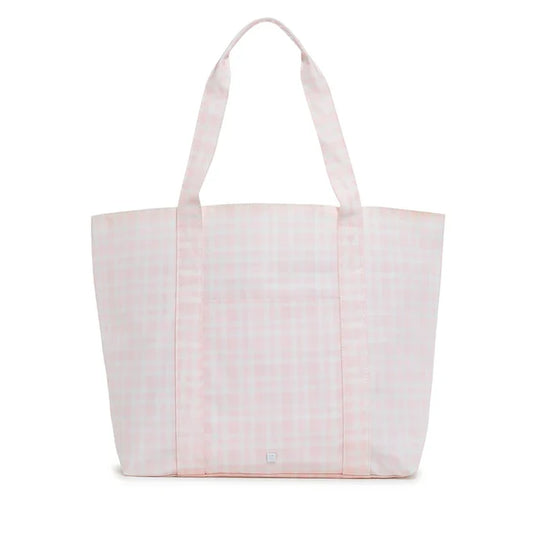 TRVL - Jumbo Tote - Pimlico Pink Plaid