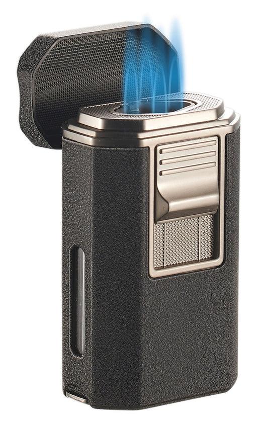 Visol Boulder Quad Torch Flame Lighter - Black