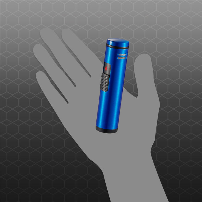 Visol Cobra Triple Flame Cigar Lighter - Blue