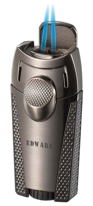Visol Meru Dual Torch Cigar Lighter - Gun Metal