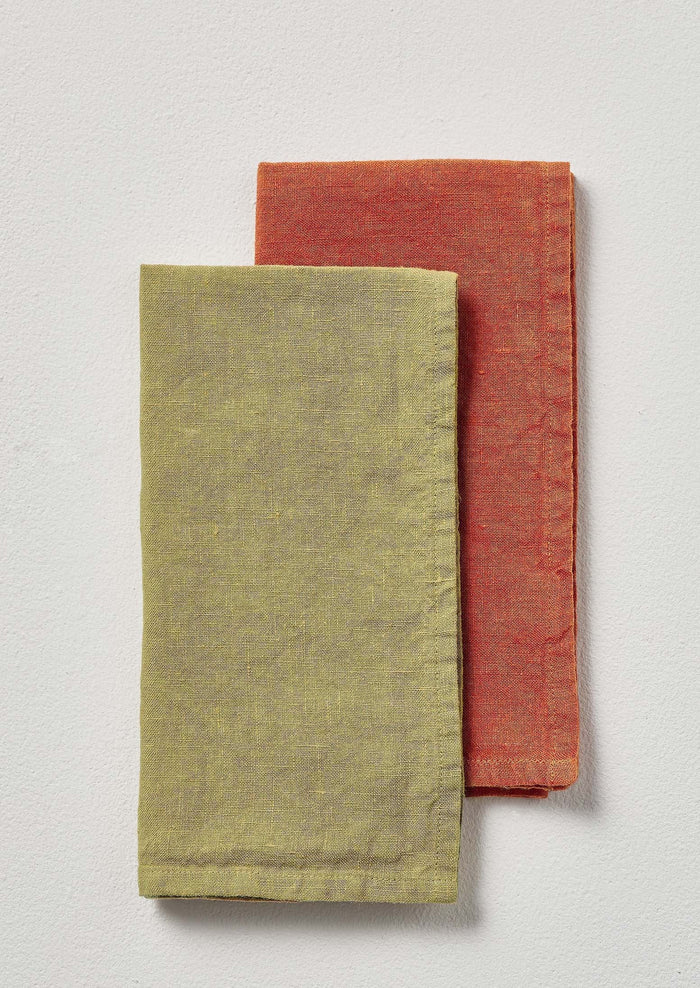 Washed Linen Napkin | Celery