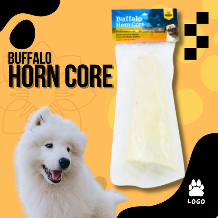 Water Buffalo Horn Core – Natural, Long-Lasting Dog Chew for Aggressive Chewers | Organic, Single-Ingredient Dental Treat for Dogs