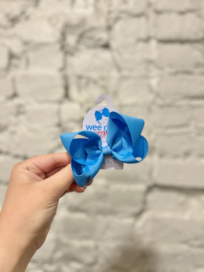 Wee Ones Bows - Medium - Copen Grosgrain