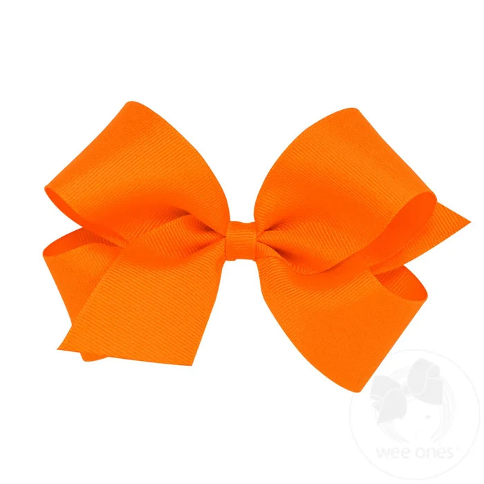 Wee Ones Bows - Medium - Grosgrain Orange