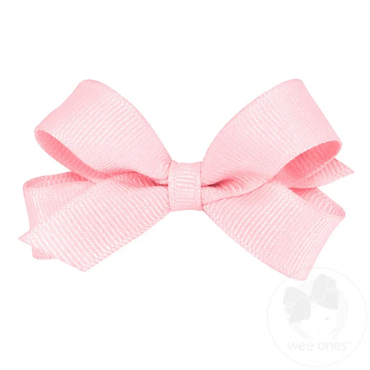 Wee Ones Bows - Tiny - Grosgrain Light Pink