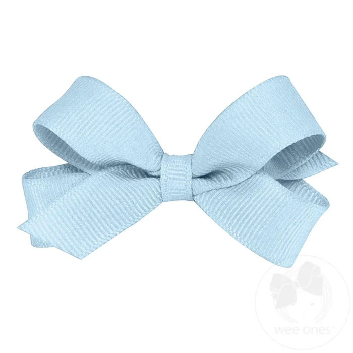 Wee Ones Bows - Tiny - Grosgrain Millennium Blue