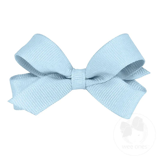 Wee Ones Bows - Tiny - Grosgrain Millennium Blue