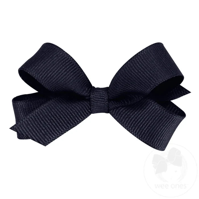 Wee Ones Bows - Tiny - Grosgrain Navy