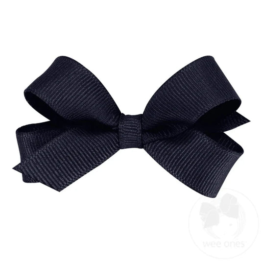Wee Ones Bows - Tiny - Grosgrain Navy