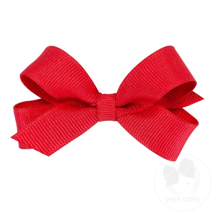 Wee Ones Bows - Tiny - Grosgrain Red