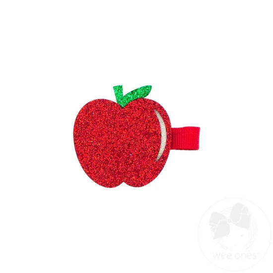 Wee Ones Hair Clip - Glitter Apple