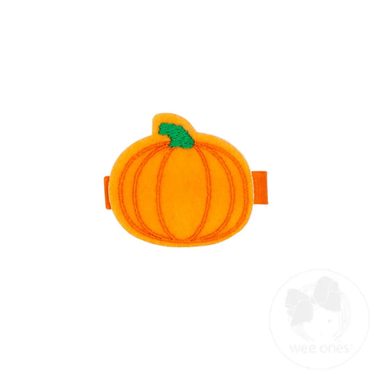 Wee Ones Hair Clip - Pumpkin