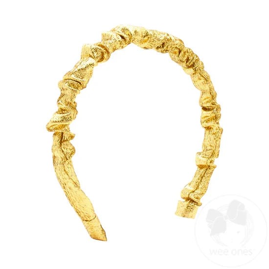 Wee Ones Headband - Metallic Gold